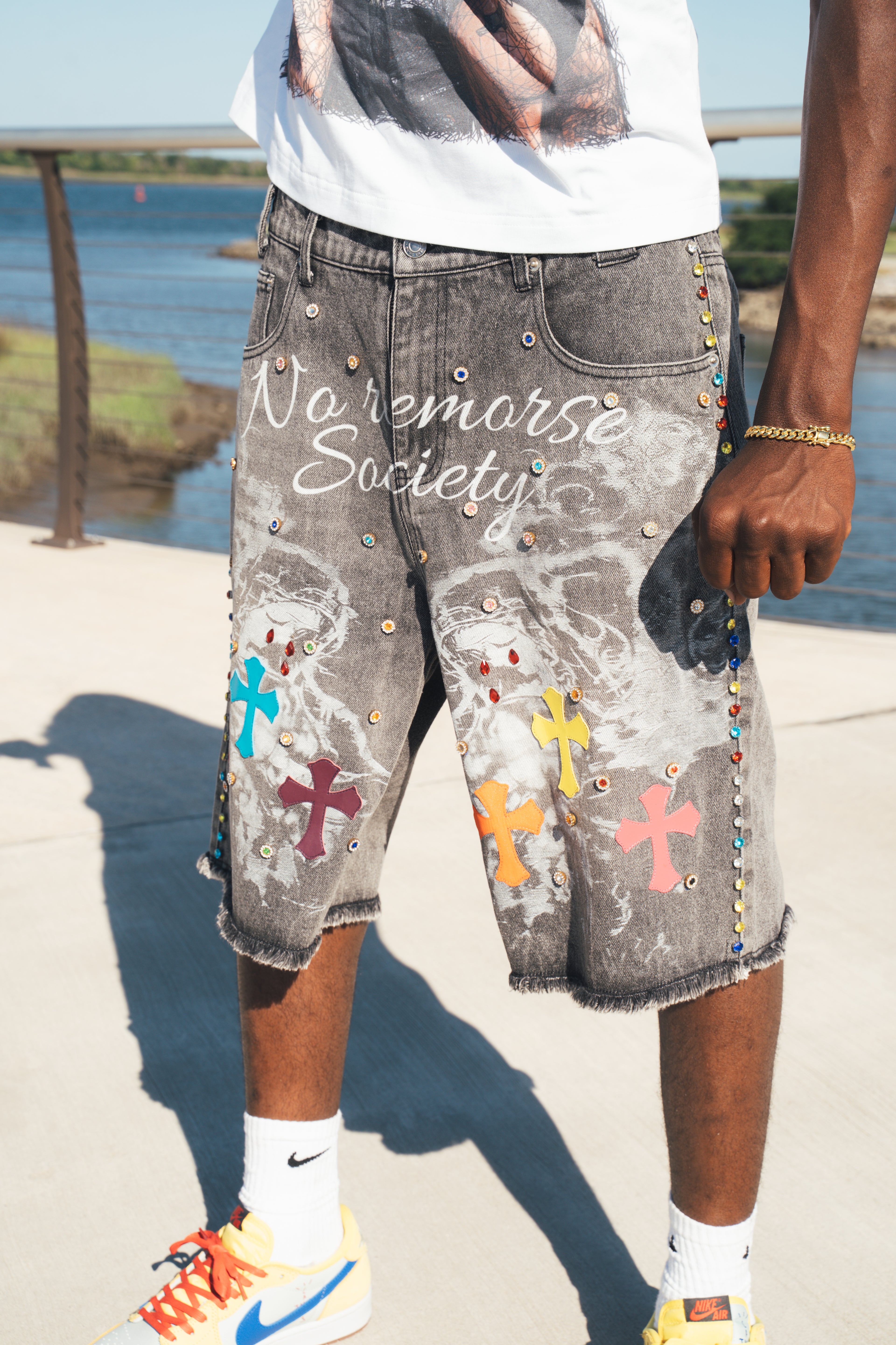 Saint Sinners jorts (pre order)